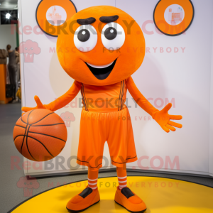 Oransje basketballball...