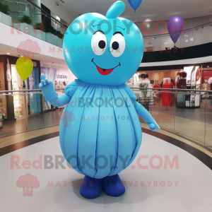 Cyan-herzförmige...