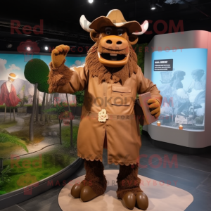 Brown Minotaur mascotte...