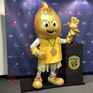 Gold Beet mascotte kostuum...