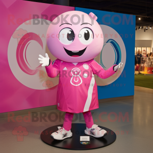 Pink Soccer Ball mascotte...