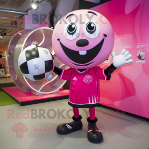 Pink Soccer Ball mascotte...