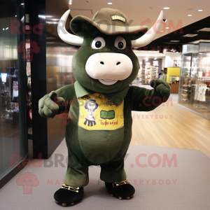 Olive Bull mascotte kostuum...