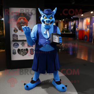 Blue Demon mascotte kostuum...