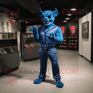 Blue Demon mascotte kostuum...