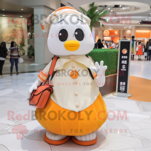 Kremfarget mandarin maskot...