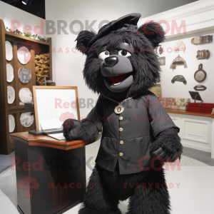 Svart kärleksbrev maskot...
