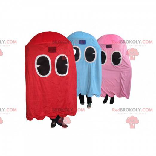 Trio of mascot ghosts of Pacman, the famous video game! -