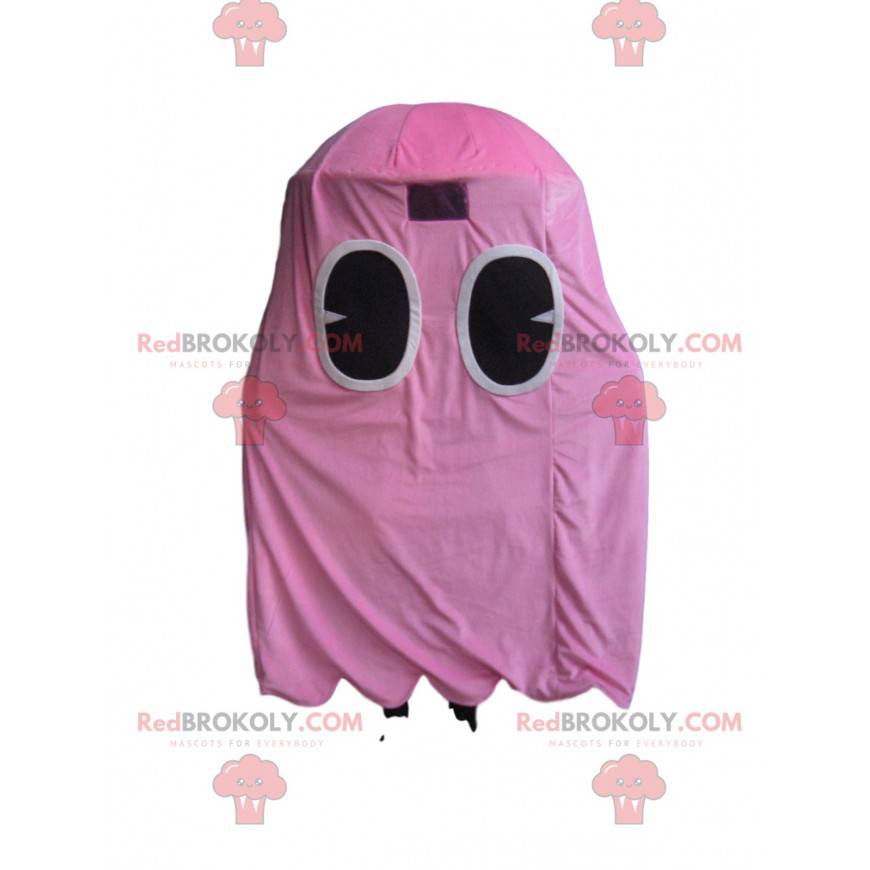 Mascottekostuum roze spook van Pacman - Mascottes beroemde mensen - REDBROKO_014391 - RedBrokoly.com