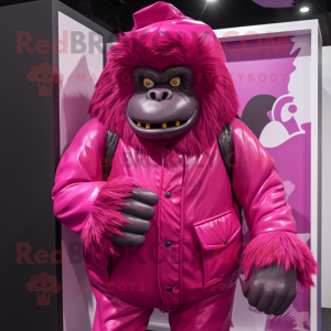 Magenta Gorilla mascotte...