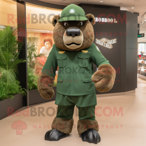 Forest Green Bison maskot...