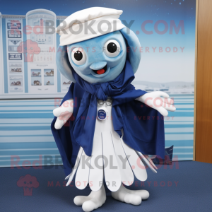 Navy Squid maskot kostume...