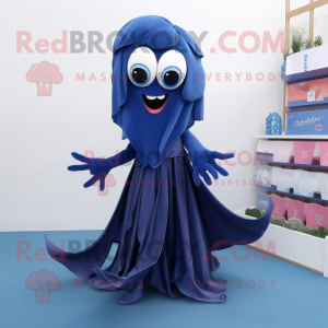 Navy Squid maskot kostume...