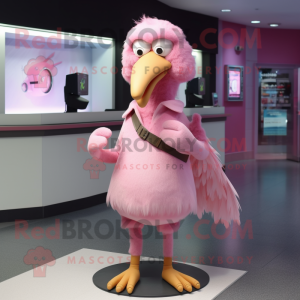 Roze albatros mascotte...