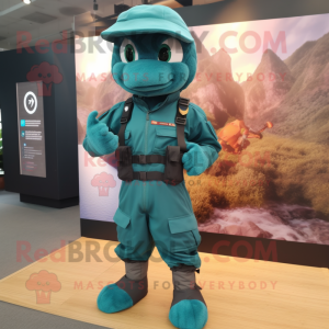 Costume de mascotte Teal...