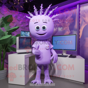 Lavendel Computer maskot...