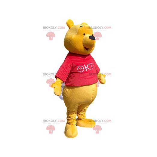 Winnie the Pooh Maskottchen mit rotem Trikot - Redbrokoly.com