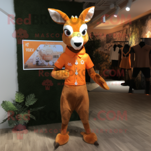 Orange Roe Deer mascotte...