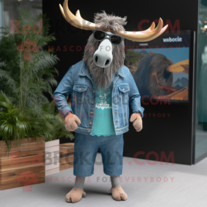 Cyan Irish Elk mascotte...