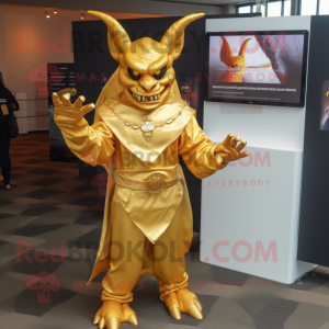 Gold Gargoyle maskot...