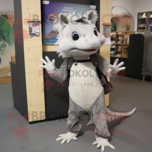 Grå Axolotls maskot drakt...