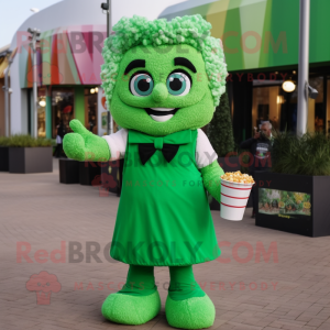 Green Pop Corn mascotte...