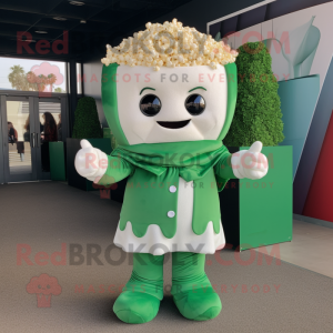 Green Pop Corn mascotte...