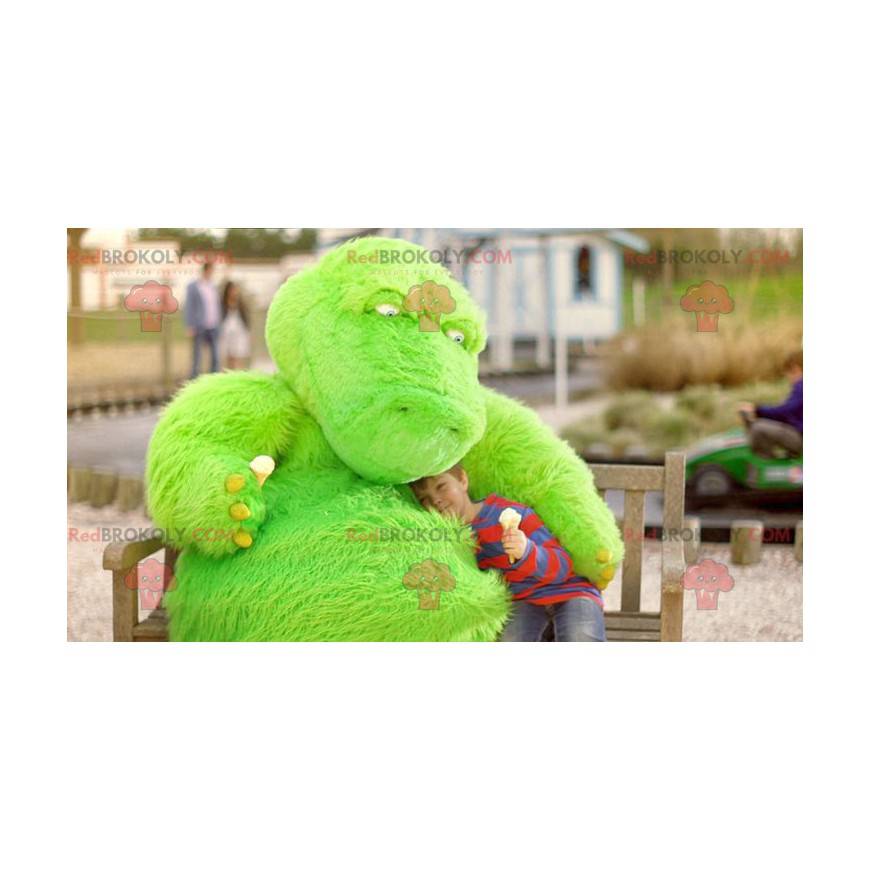 Mascotte del drago di dinosauro mostro verde - Redbrokoly.com Mascotte del drago di dinosauro mostro verde - Redbrokoly.com