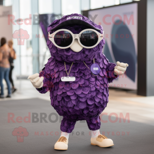 Purple Oyster mascotte...