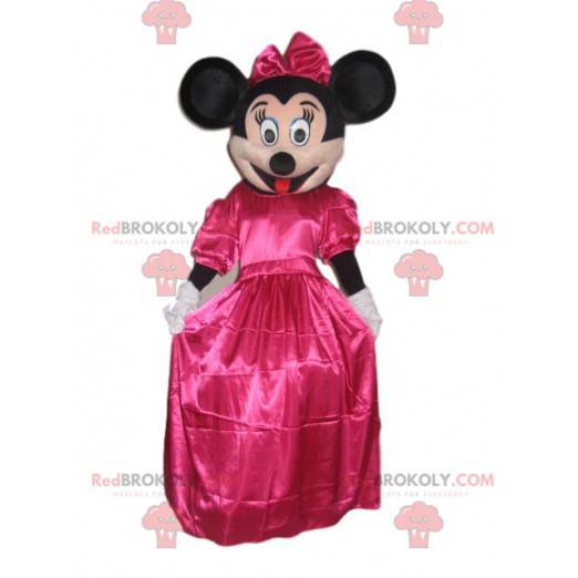 Mascote da Minnie com vestido de cetim fúcsia - Redbrokoly.com