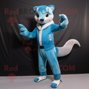 Sky Blue Weasel mascotte...