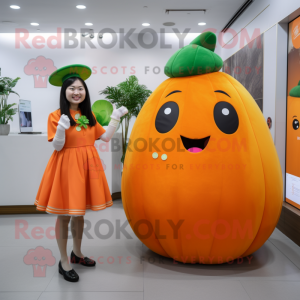 Orange melon maskot kostym...