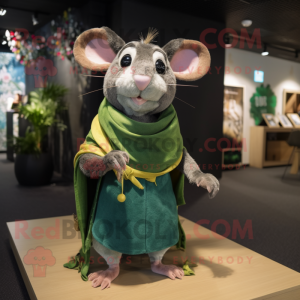 Olive Rat mascotte kostuum...