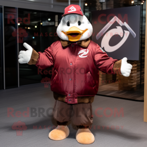 Maroon Ganzen mascotte...