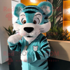 Postava maskota Teal Tiger...