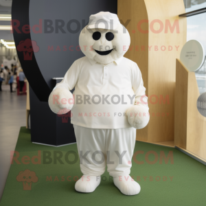 Cream golfbold maskot...