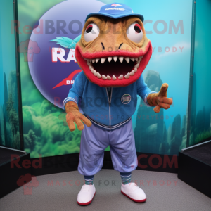  Piranha maskot kostume...