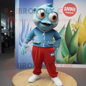 nan Piranha mascot costume character dressed with a Joggers and Cufflinks