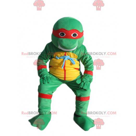 Mascot en cuclillas Leonardo, Tortugas Ninja. - Redbrokoly.com