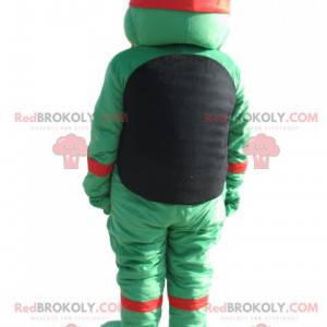 Mascot en cuclillas Leonardo, Tortugas Ninja. - Redbrokoly.com