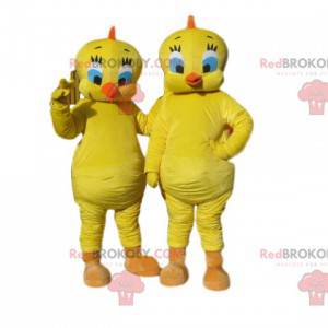 Titi mascot duo, from the cartoon Titi & Grosminet -