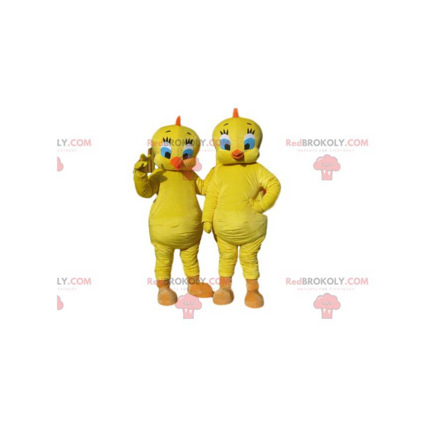 Titi mascot duo, from the cartoon Titi & Grosminet -