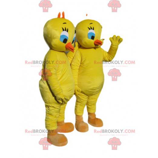 Titi mascot duo, from the cartoon Titi & Grosminet -