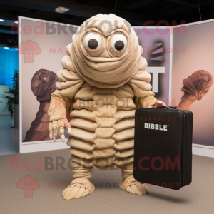 Beige Trilobite maskot...