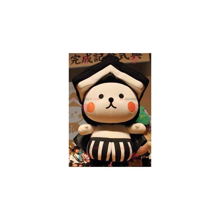 Bamse maskot med tag - asiatisk maskot - Redbrokoly.com Bamse maskot med tag - asiatisk maskot - Redbrokoly.com