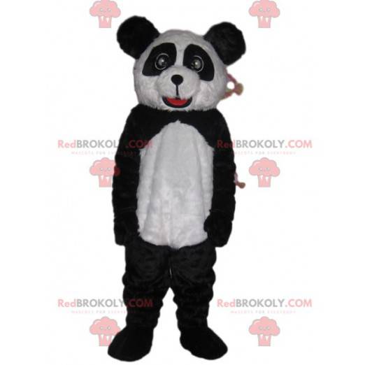 Schwarzweiss-Panda-Maskottchen mit hübschen Augen und einem