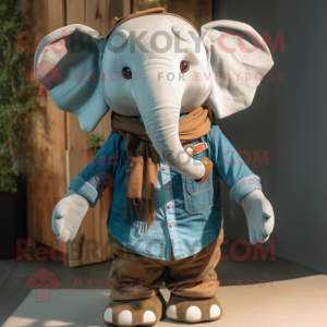 Bruine olifant mascotte...