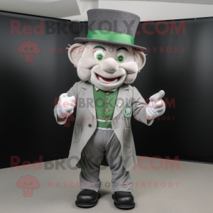 Grå Leprechaun maskot...