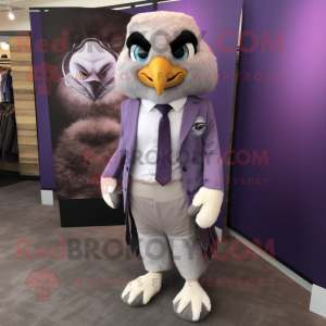 Lavendel Falcon maskot...