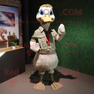 Olive Geese maskot kostume...